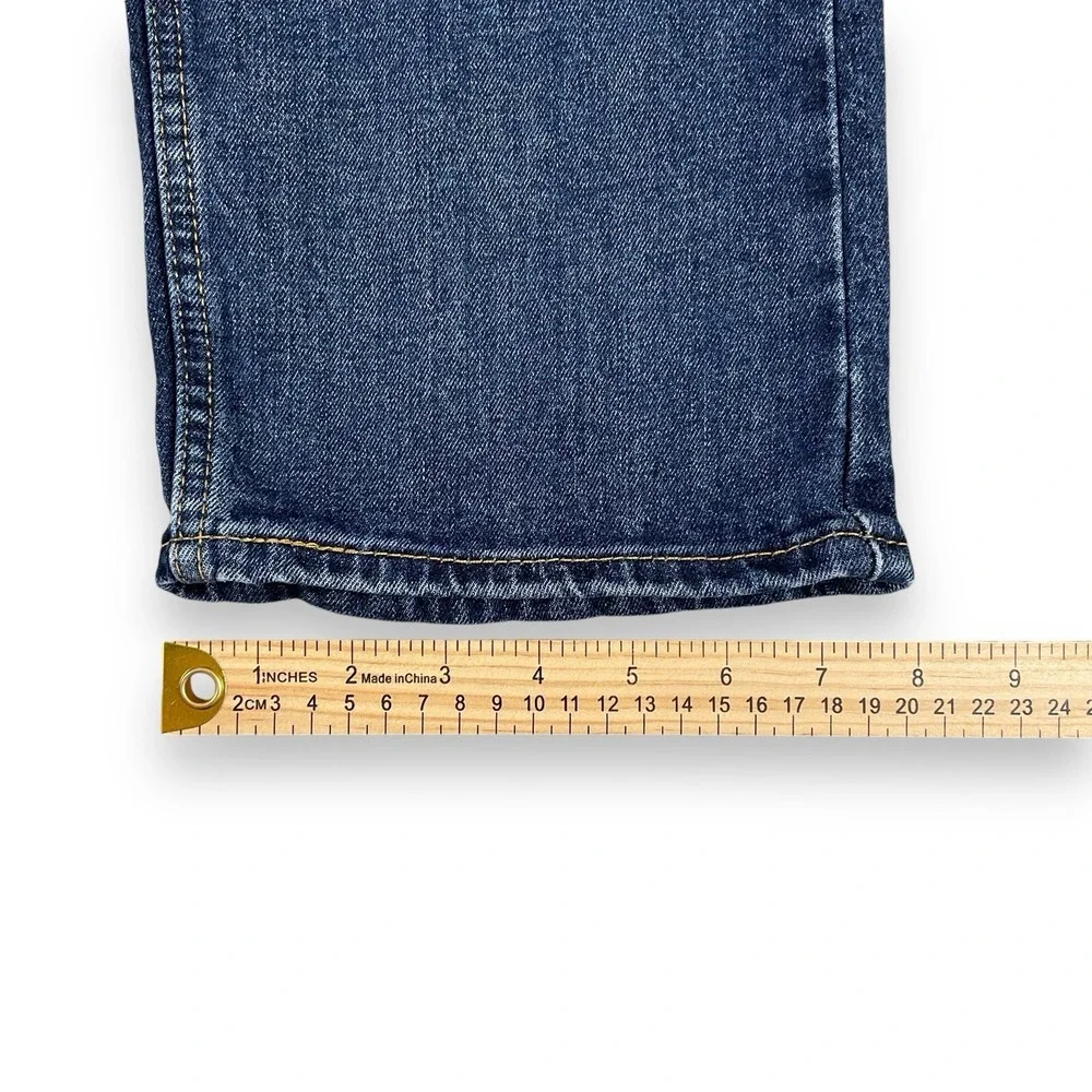 Levis Jeans Men 33x30 (ACTUAL 32x27.5) Dark Blue 505 Straight Cowboy Regular
